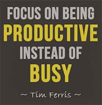 Focus on Being Productive